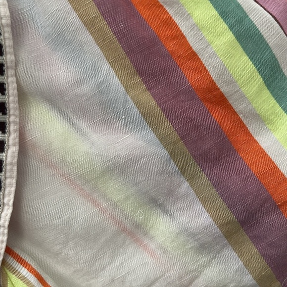 Lemlem H&M Womens High Waist Lightweight Breathable Linen Blend Stripe Shorts S - Picture 8 of 13